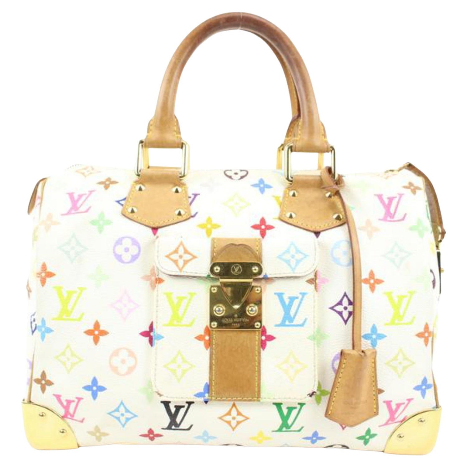 Louis Vuitton Pink x Yellow Monogram By the Pool Speedy 25 Bandouliere  10lk712s For Sale at 1stDibs
