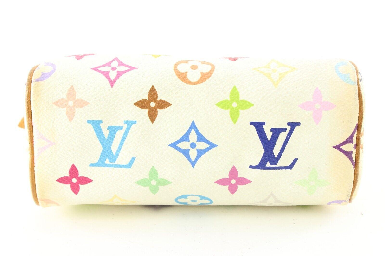 Louis Vuitton Murakami White Multicolor Monogram Mini Speedy HL Nano 1LV73K 6