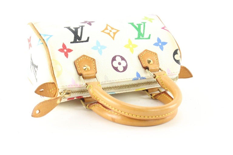 Louis Vuitton Murakami White Multicolor Monogram Mini Speedy HL