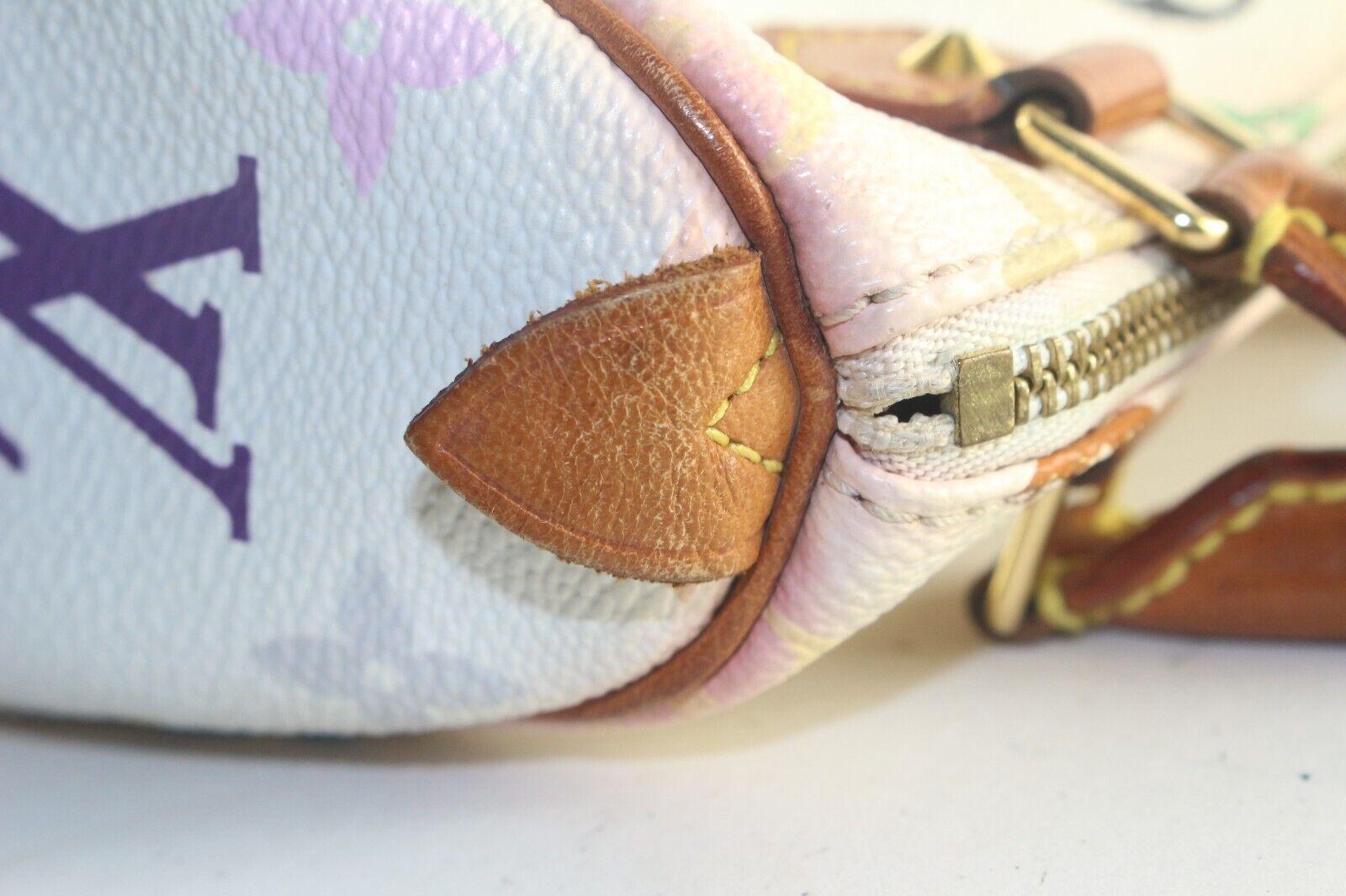 Louis Vuitton Murakami White Multicolor Monogram Mini Speedy HL Nano 3LK810K 3