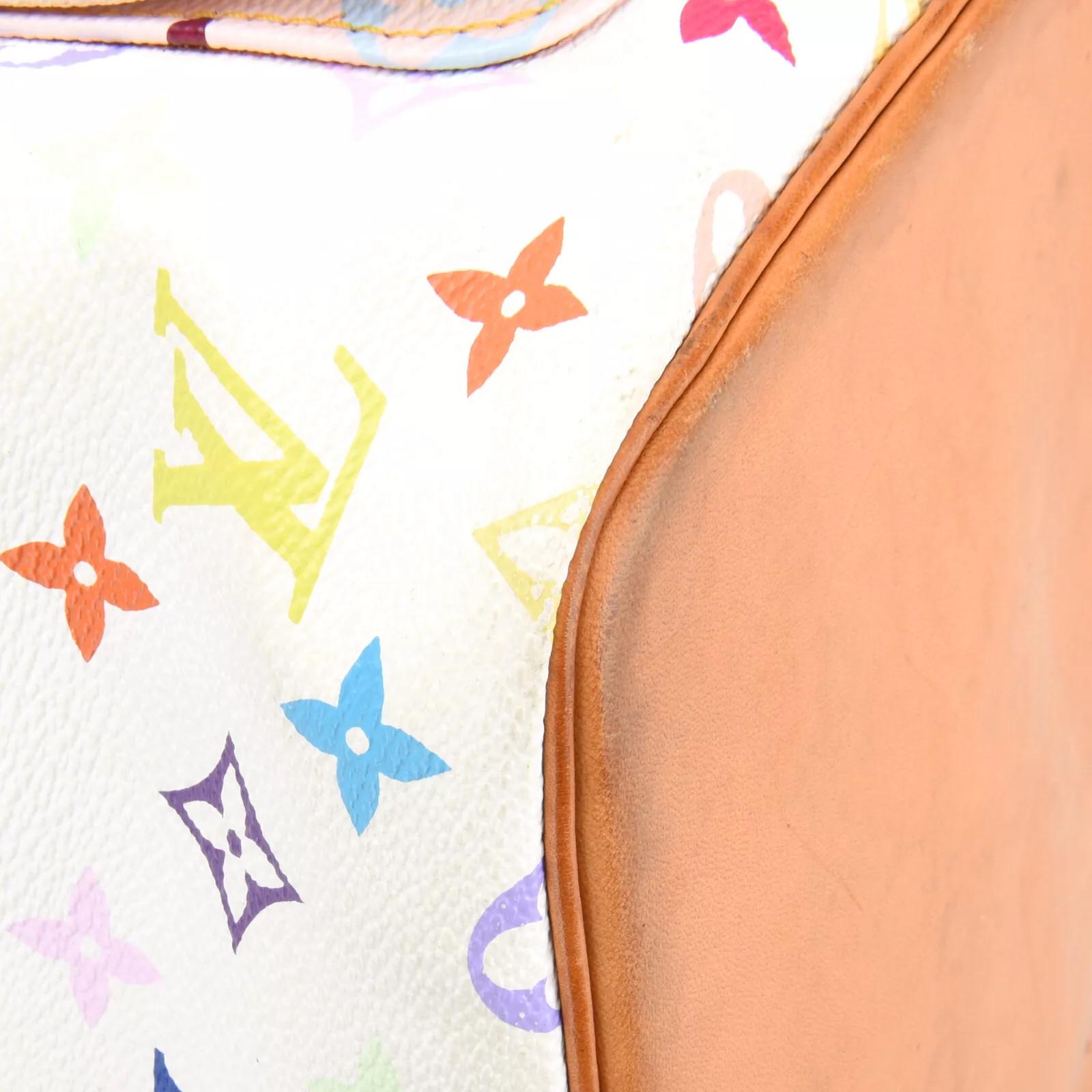 Louis Vuitton Murakami White Multicolor Monogram Petit Noe Bag PM For Sale 11