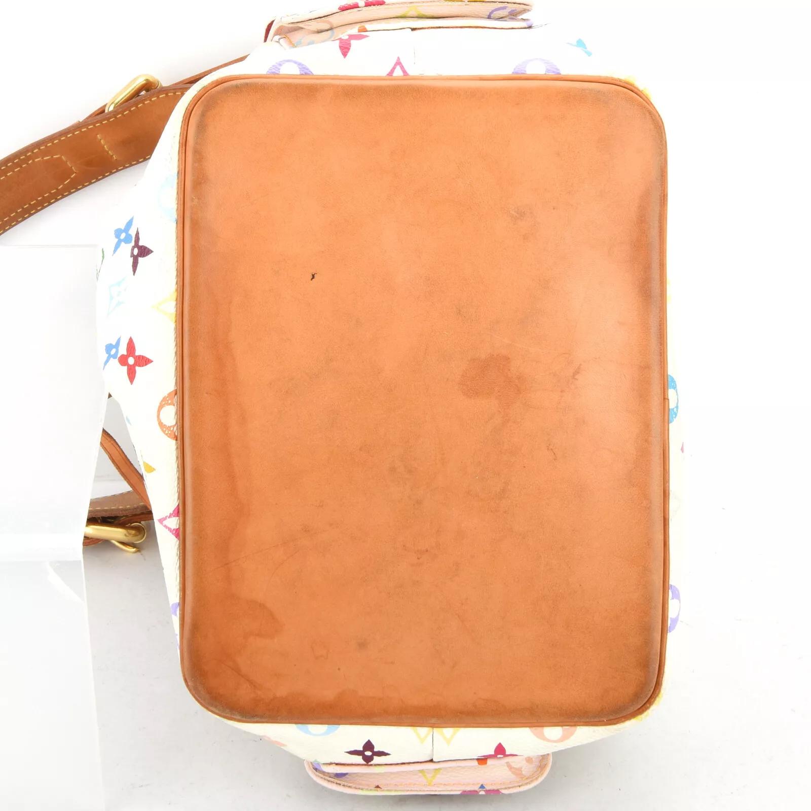 Louis Vuitton Murakami White Multicolor Monogram Petit Noe Bag PM For Sale 2