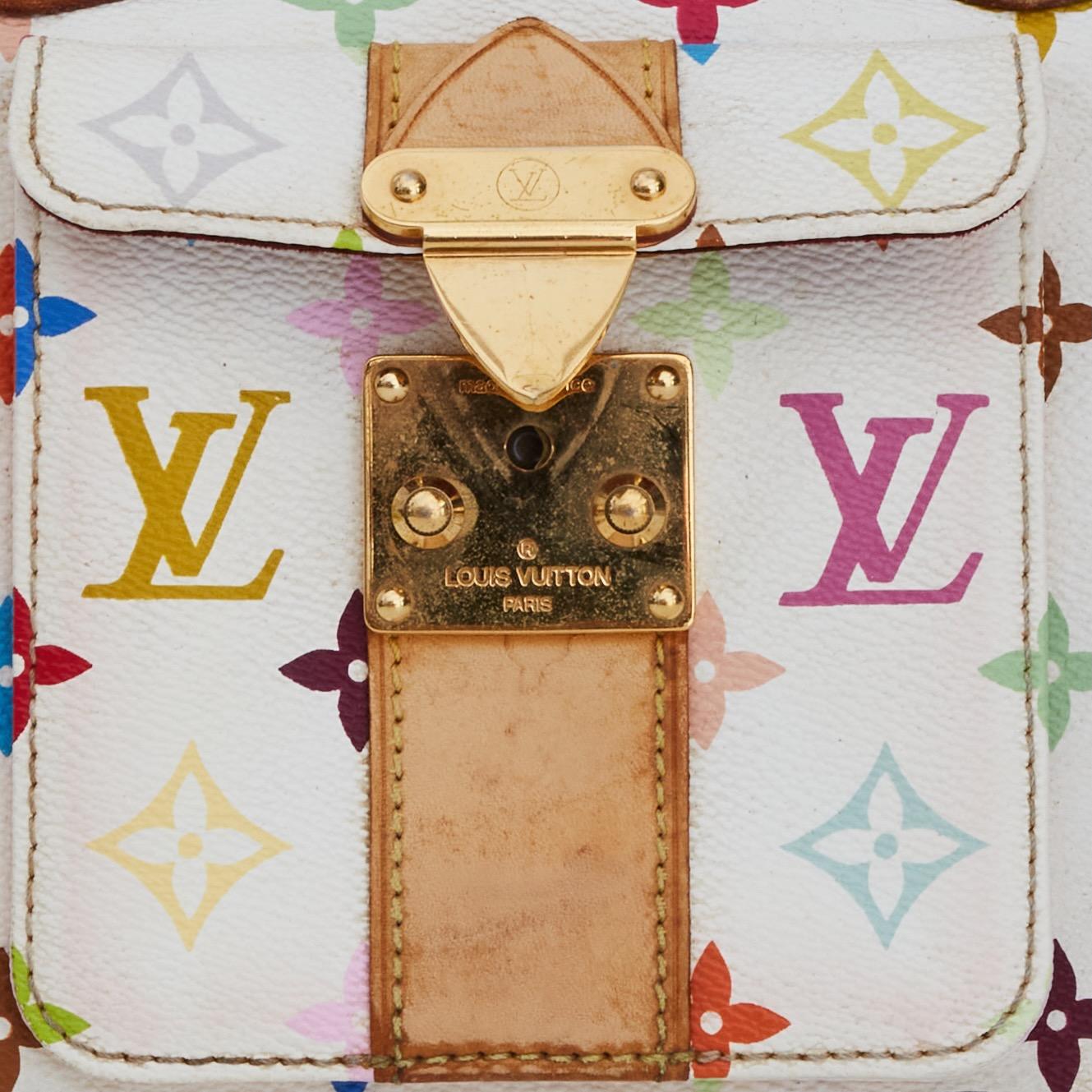 Louis Vuitton Murakami White Multicolor Monogram Speedy 30 For Sale 8