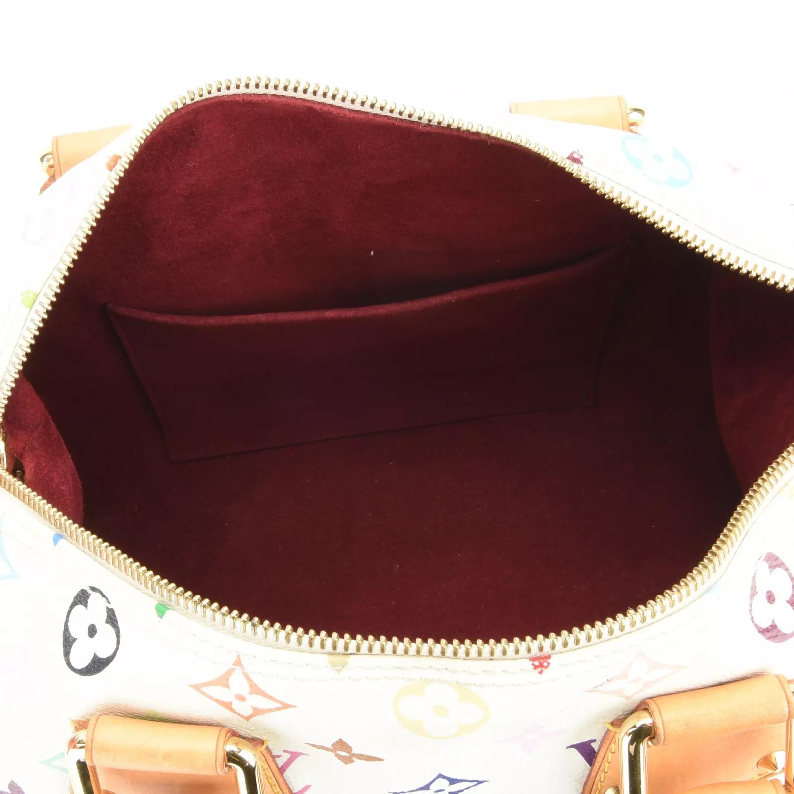 Louis Vuitton Murakami White Multicolor Monogram Speedy 30 For Sale 5