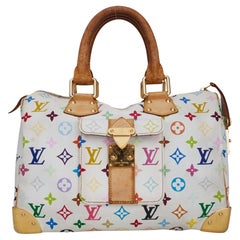 Louis Vuitton Murakami White Multicolor Monogram Speedy 30