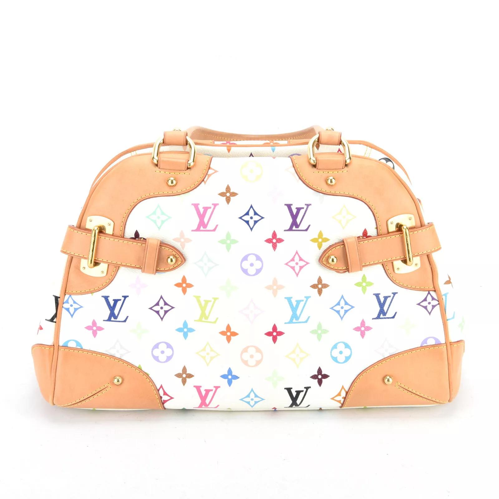 The Japanese pop artist Takashi Murakami worked to revamp the traditional monogram toile and give it a splash of colour. He created a new vibrant canvas with 33 colours on white canvas as seen in this iconic speedy bag.

This handbag is made with