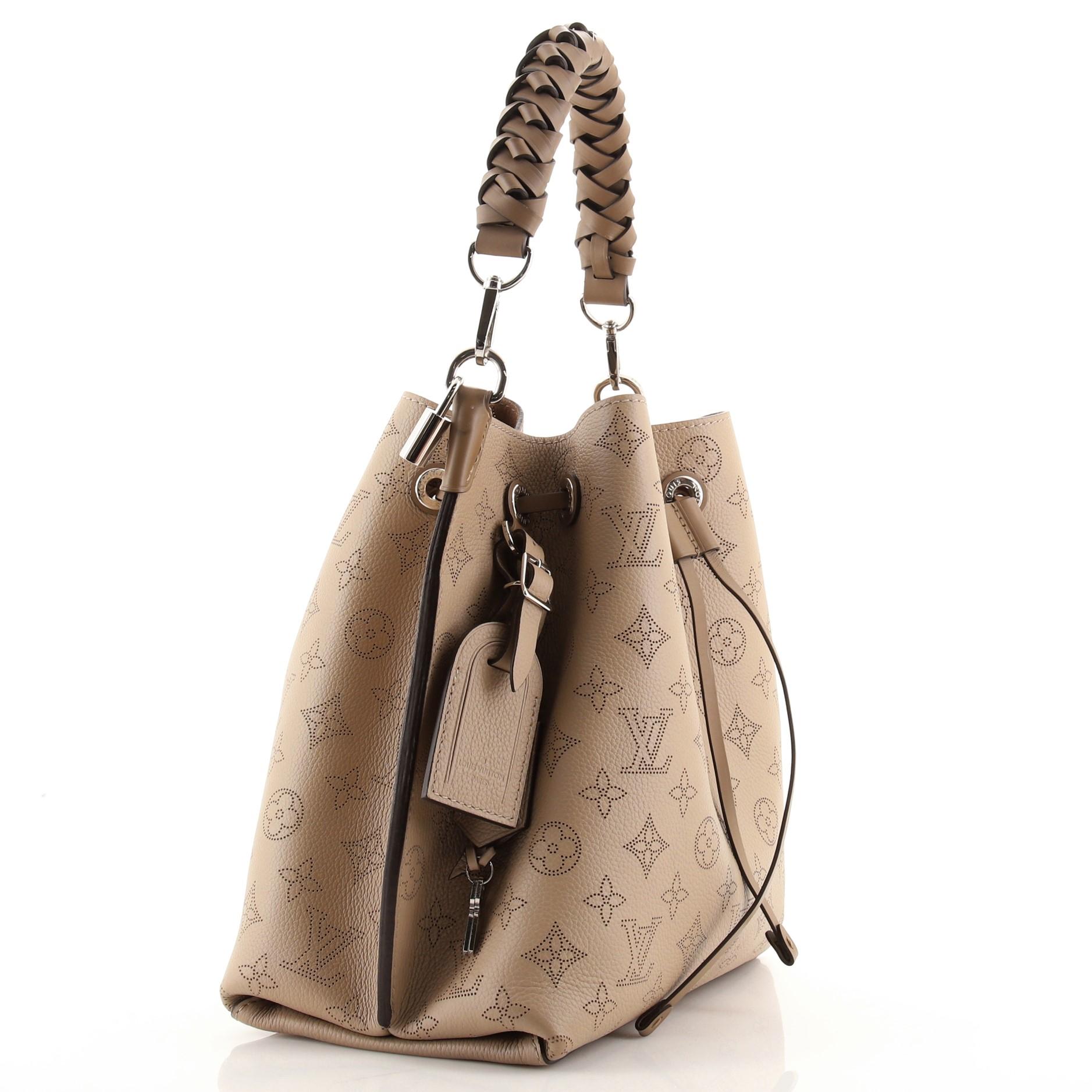 Louis Vuitton Muria Eimertasche aus Mahina-Leder (Braun)