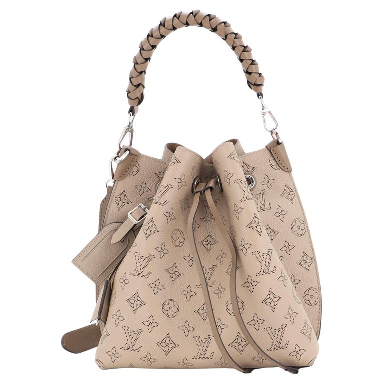 Louis Vuitton Muria Bucket Bag Mahina Leather Neutral