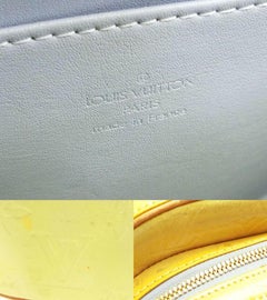 Louis Vuitton Murray Green Yellow Mini 235740 Green Monogram Vernis Leather