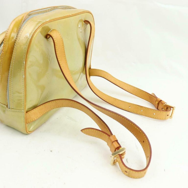 Louis Vuitton Green-Gold Monogram Vernis Mini Murray Backpack White gold  ref.298403 - Joli Closet