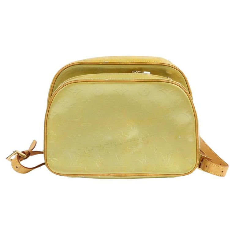 Louis Vuitton Murray Mini 871016 Green-gold Monogram Vernis Leather Backpack  For Sale at 1stDibs