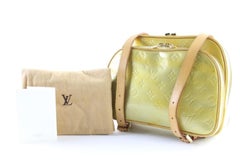 Louis Vuitton Murray Monogram Vernis 226490 Green Patent Leather Backpack