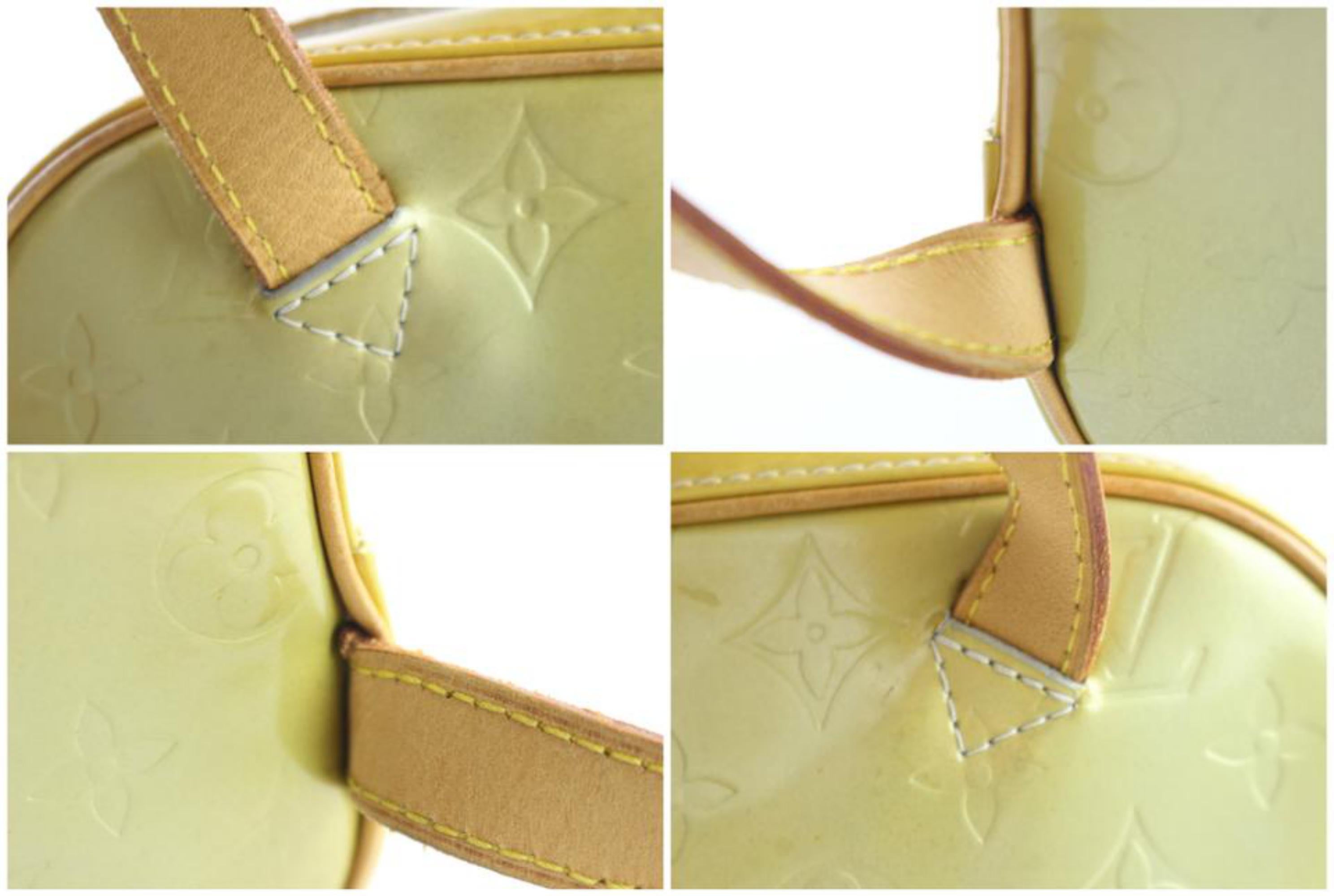 Louis Vuitton Murray Monogram Vernis 226490 Green Patent Leather Backpack For Sale 2