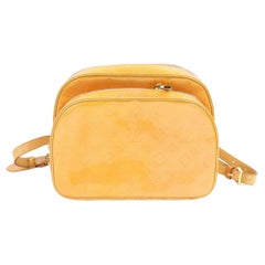 Vintage Louis Vuitton Murray Salmon Mini 870923 Yellow Monogram Vernis Leather Backpack