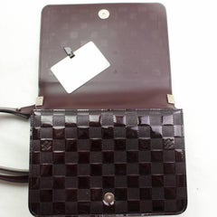 Louis Vuitton Musette Bordeaux Vernis Damier Cabaret Club Flap 868300 Burgundy P