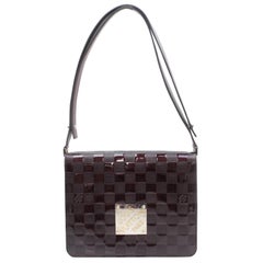 Louis Vuitton Musette Bordeaux Vernis Damier Cabaret Club Flap 868300 Burgundy P
