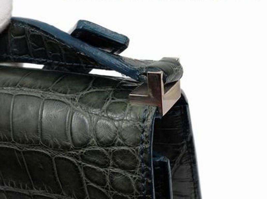 Louis Vuitton Musette Crocodile Cabaret Club Damier 215372 Black Shoulder Bag For Sale 1