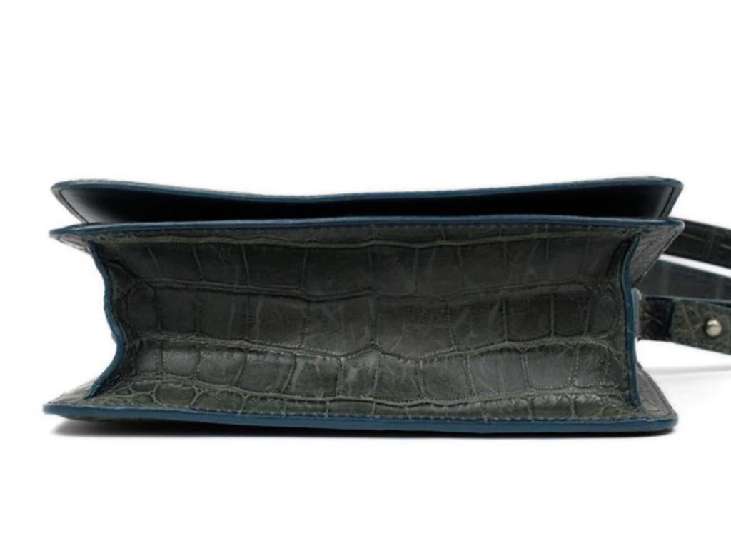 Louis Vuitton Musette Crocodile Cabaret Club Damier 215372 Black Shoulder Bag For Sale 2