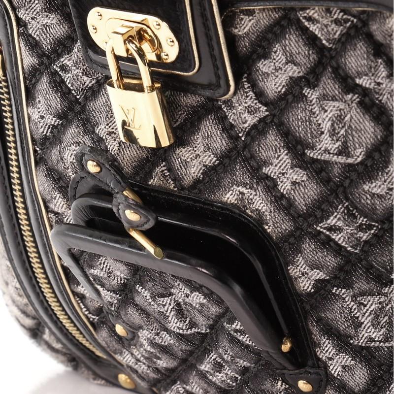 Louis Vuitton Musette Handbag Quilted Denim In Good Condition In NY, NY