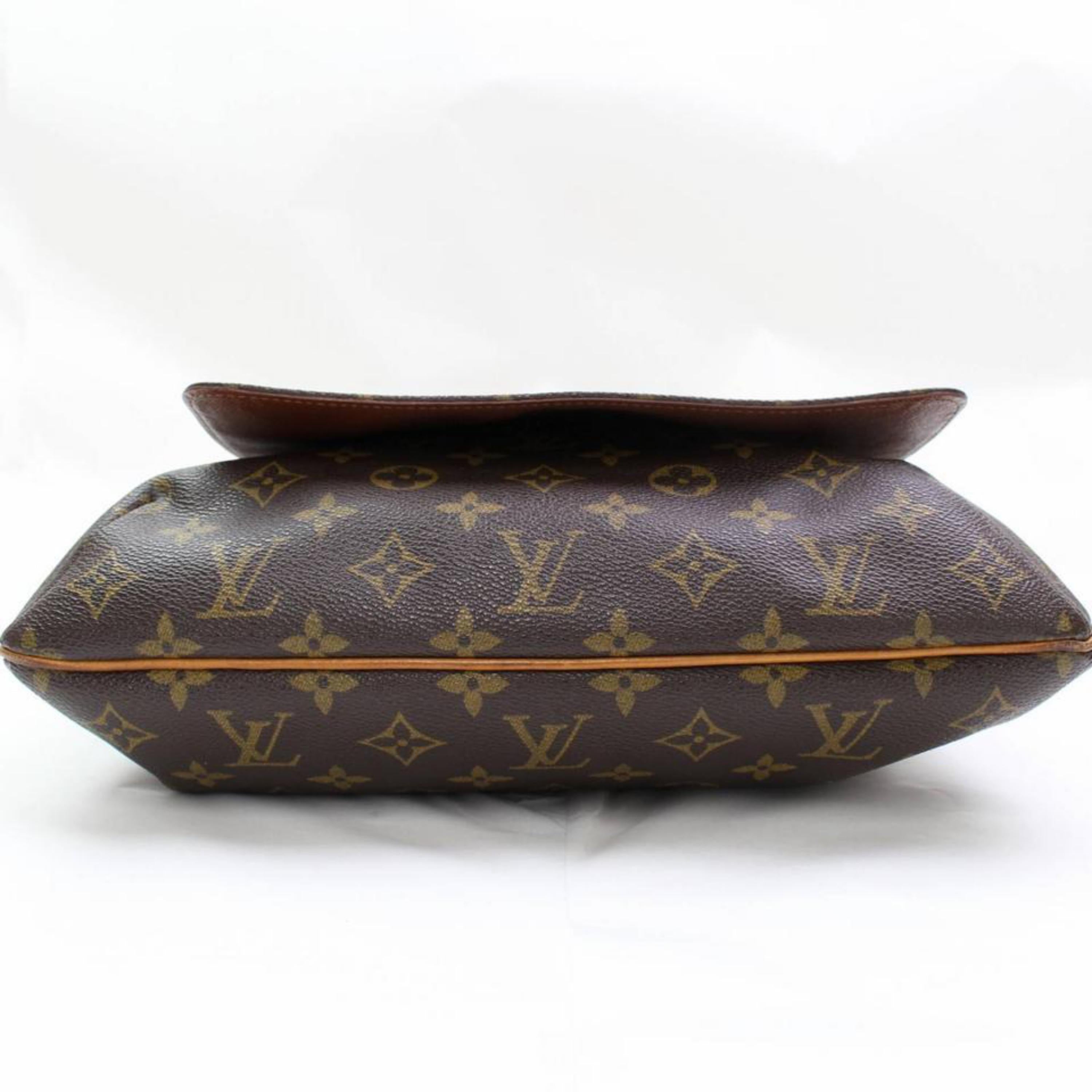 Louis Vuitton Musette Monogram Salsa Gm 867334 Brown Coated Canvas Shoulder Bag For Sale 4