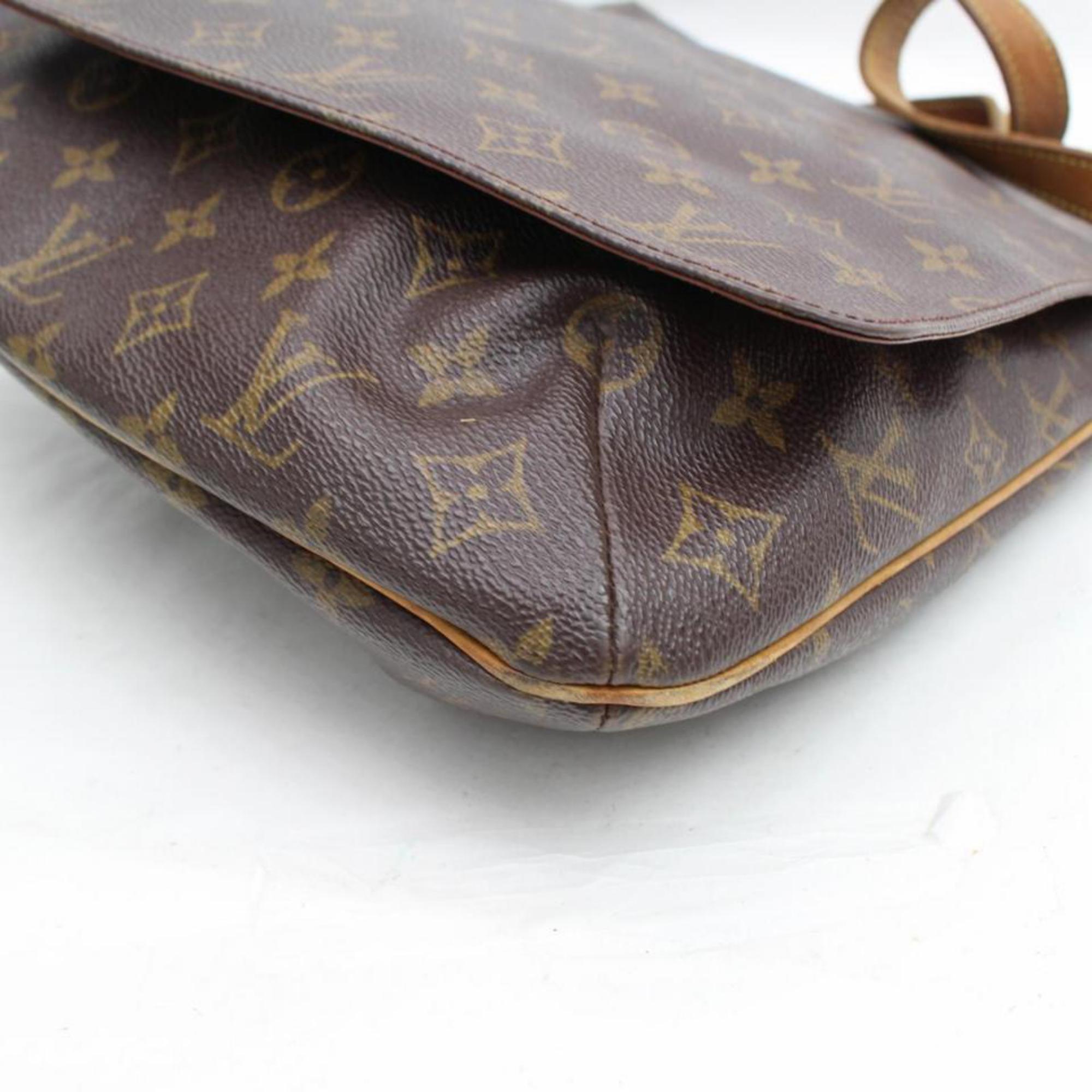 Louis Vuitton Musette Monogram Salsa Gm 868520 Brown Coated Canvas Shoulder Bag For Sale 4