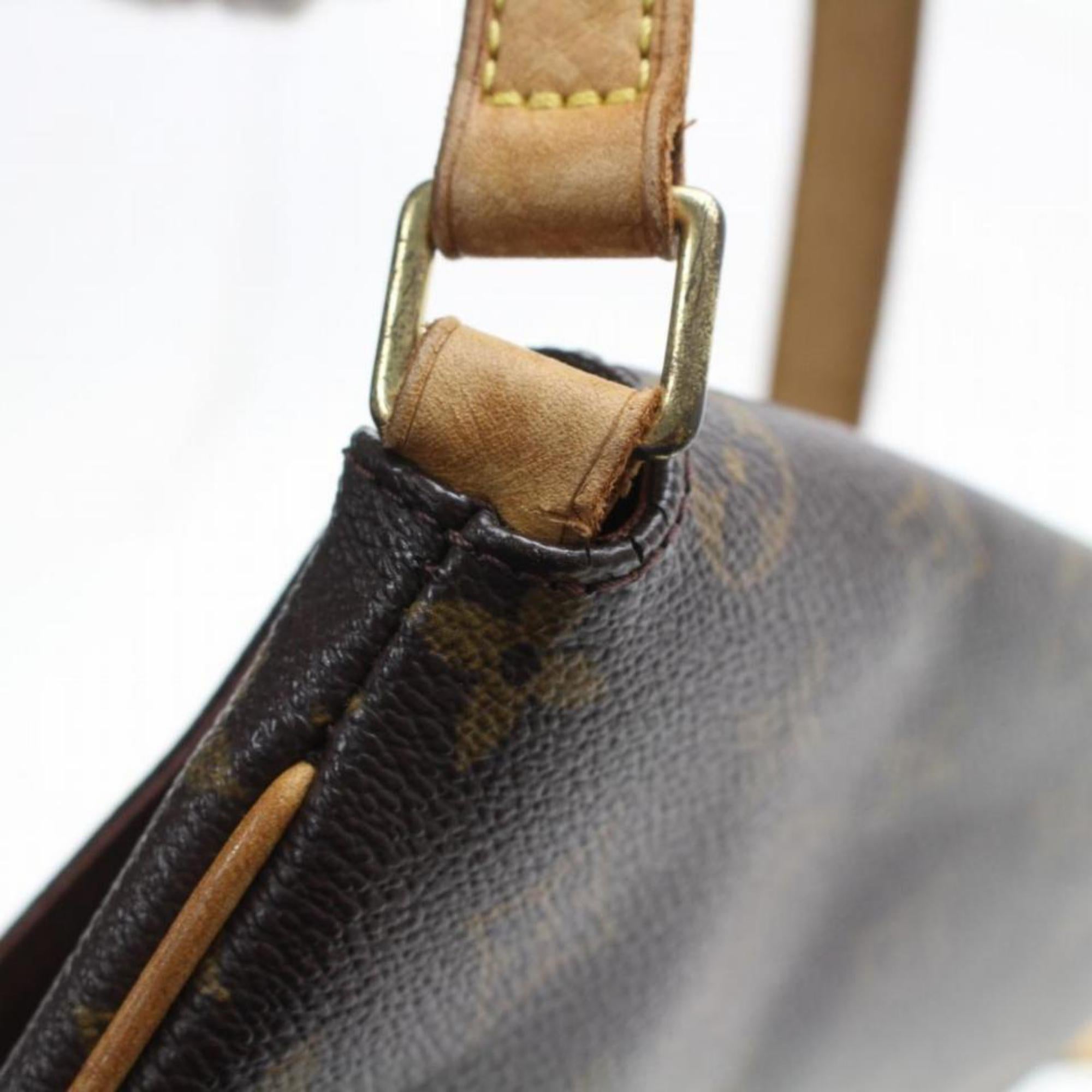 Louis Vuitton Musette Monogram Salsa Long 868900 Coated Canvas Cross Body Bag For Sale 5