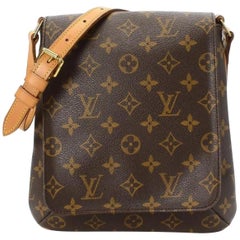 Louis Vuitton Musette Monogram Salsa Long 868900 Coated Canvas Cross Body Bag