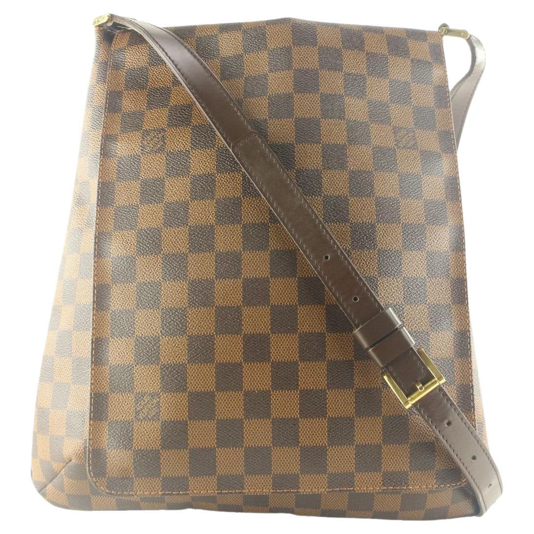 Louis Vuitton Musette Salsa Damier Ebene Crossbody GM Brown Canvas 1LV117K