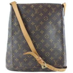 Louis Vuitton Musette Salsa Gm 14lz1129 Brown Coated Canvas Messenger Bag