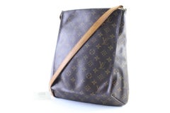 Louis Vuitton Musette Salsa Gm 228140 Brown beschichtetem Canvas Cross Body Bag