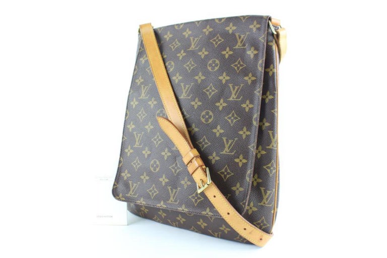 Louis Vuitton Musette Salsa Gm 6lz0907 Brown Coated Canvas Messenger Bag  For Sale at 1stDibs
