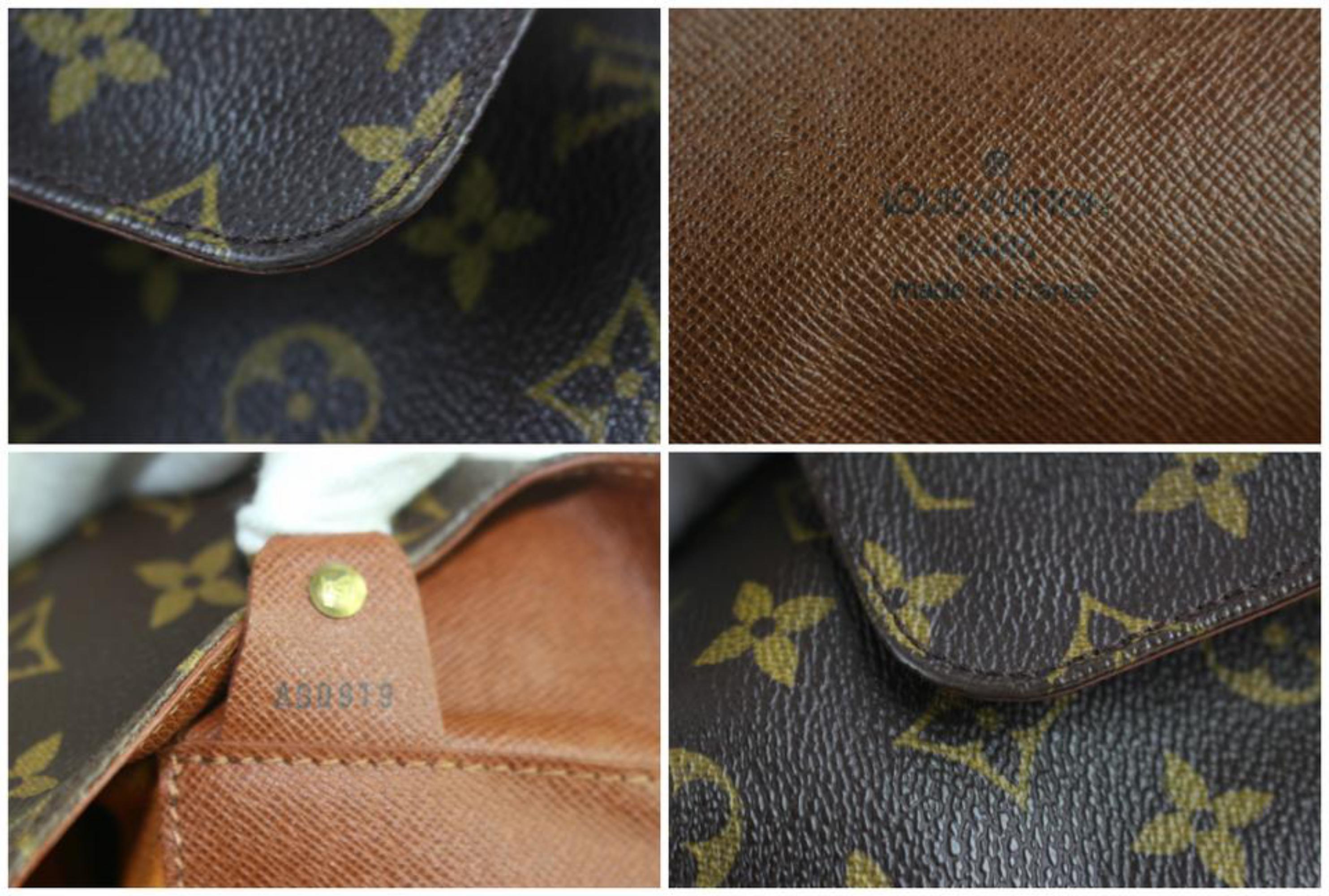 Gray Louis Vuitton Musette Salsa Gm 6lz0907 Brown Coated Canvas Messenger Bag For Sale