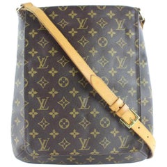 Louis Vuitton 2003 Pre-owned Damier Ebène Musette Salsa Crossbody