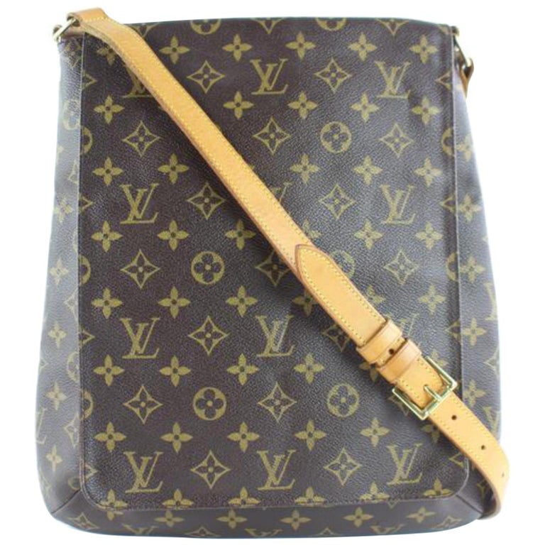 Louis Vuitton Shoulder Bag in Grey and Yellow Canvas