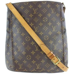 Louis Vuitton Musette Salsa Large Gm 230936 Brown Coated Canvas