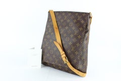 Louis Vuitton Musette Salsa Gm Large Flap 14lz0130 Brown Canvas Cross Body Bag