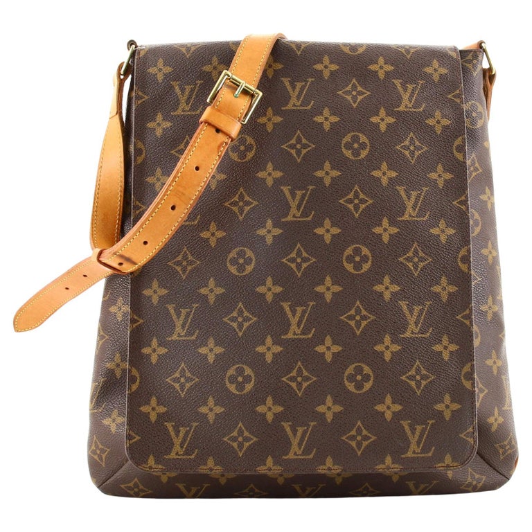 Louis Vuitton Musette Salsa LV Monogram Brown Canvas GM Shoulder Bag