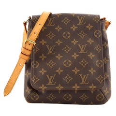 Louis Vuitton Musette Salsa Handtasche mit Monogramm aus Segeltuch PM