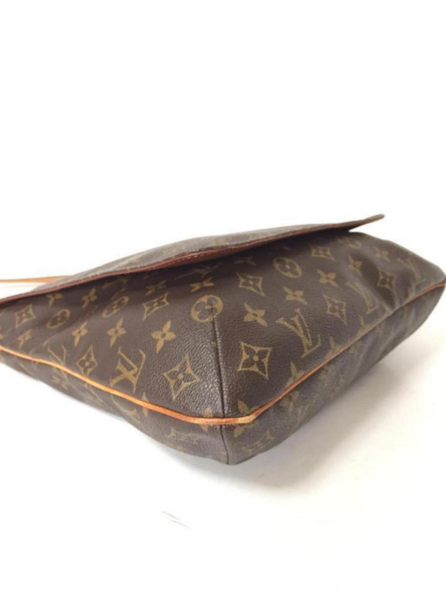 Louis Vuitton Musette Salsa Large Gm 230936 Brown Coated Canvas Shoulder Bag For Sale 1