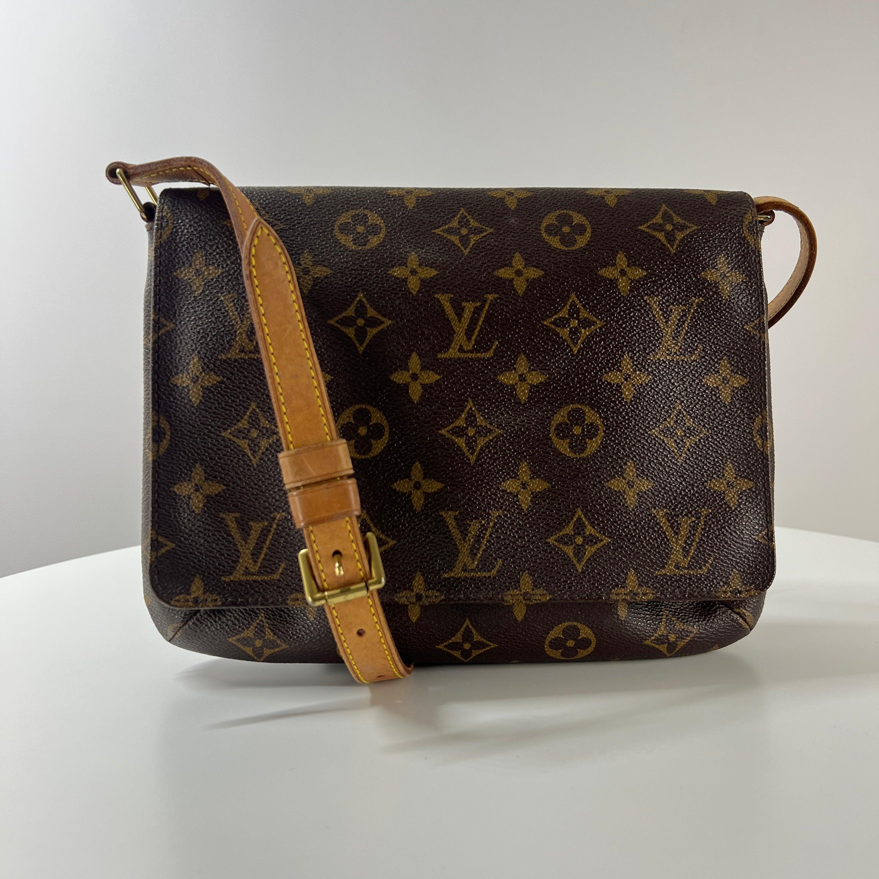Louis Vuitton Musette Shoulder Bag Monogram Canvas Brown 1999 en vente 3