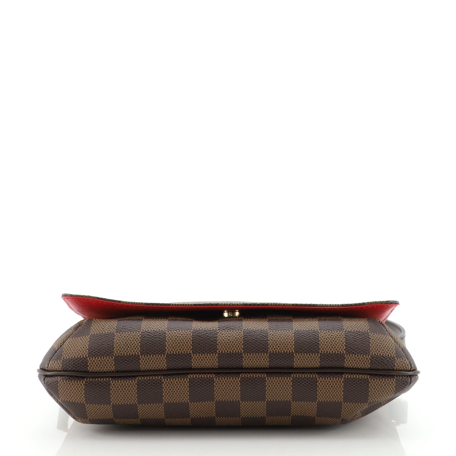 Louis Vuitton Musette Tango Handbag Damier In Good Condition In NY, NY