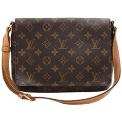 Louis Vuitton Musette Tango Monogram Canvas Shoulder Bag
