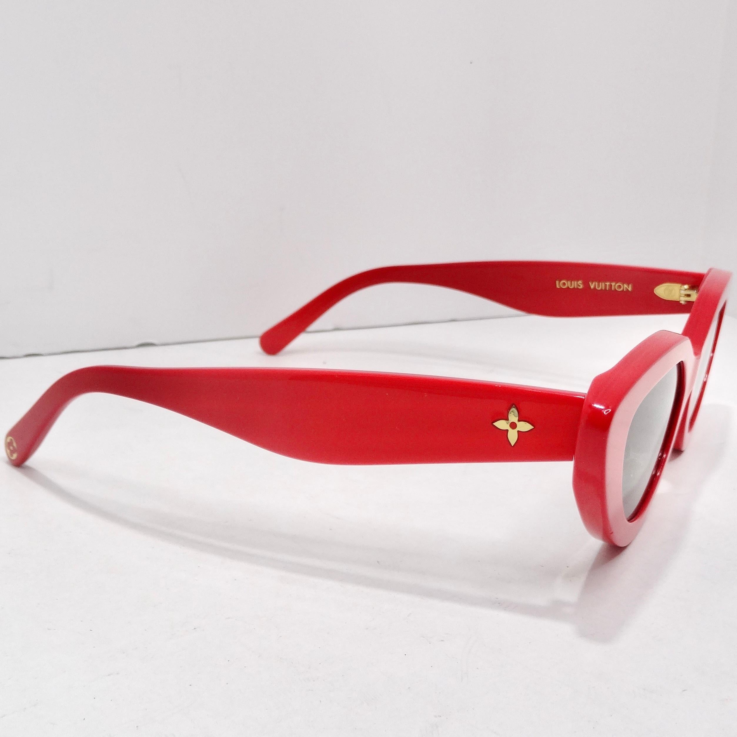 Louis Vuitton My LV Cat Eye Sunglasses Red In Excellent Condition For Sale In Scottsdale, AZ