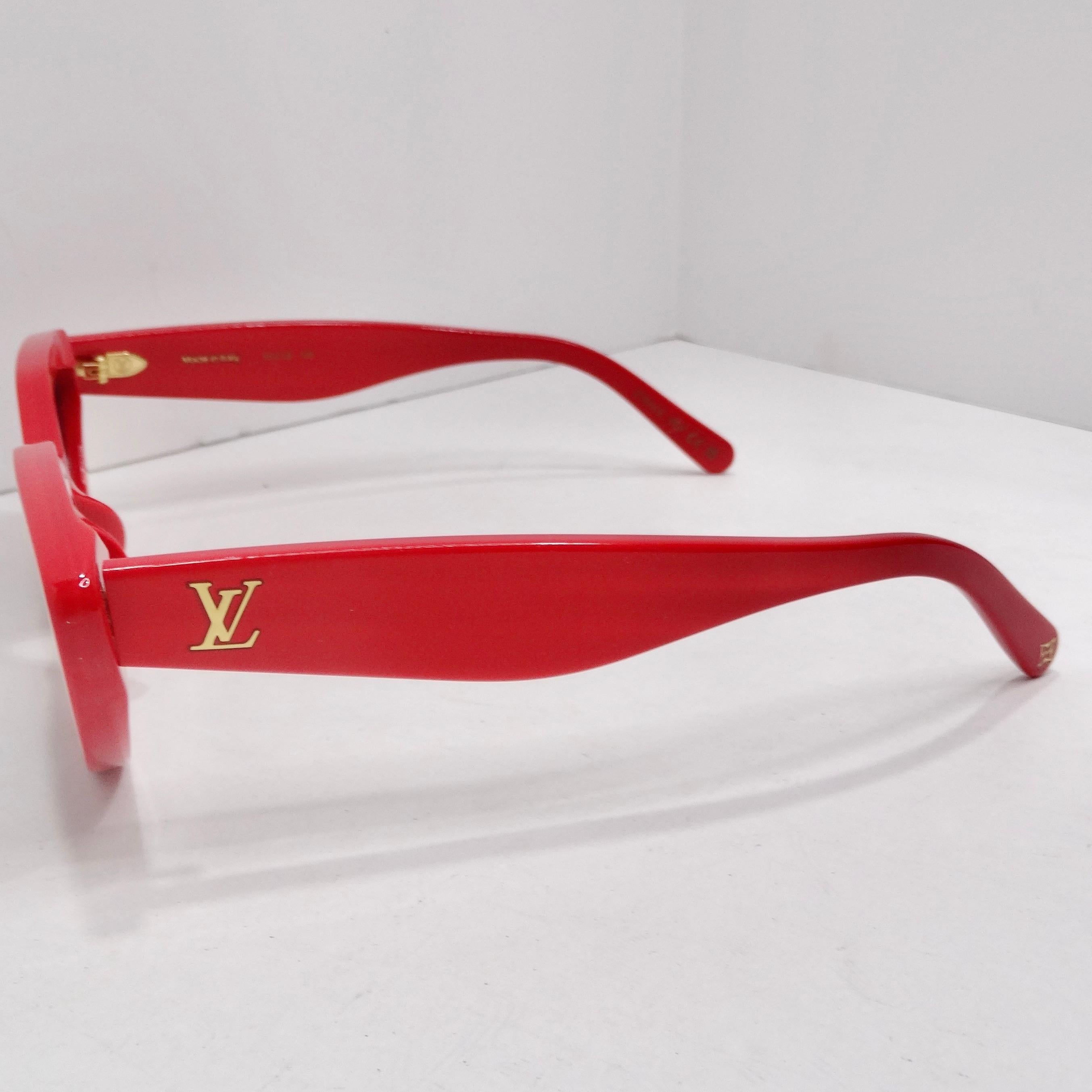 Louis Vuitton My LV Cat Eye Sunglasses Rouge en vente 2
