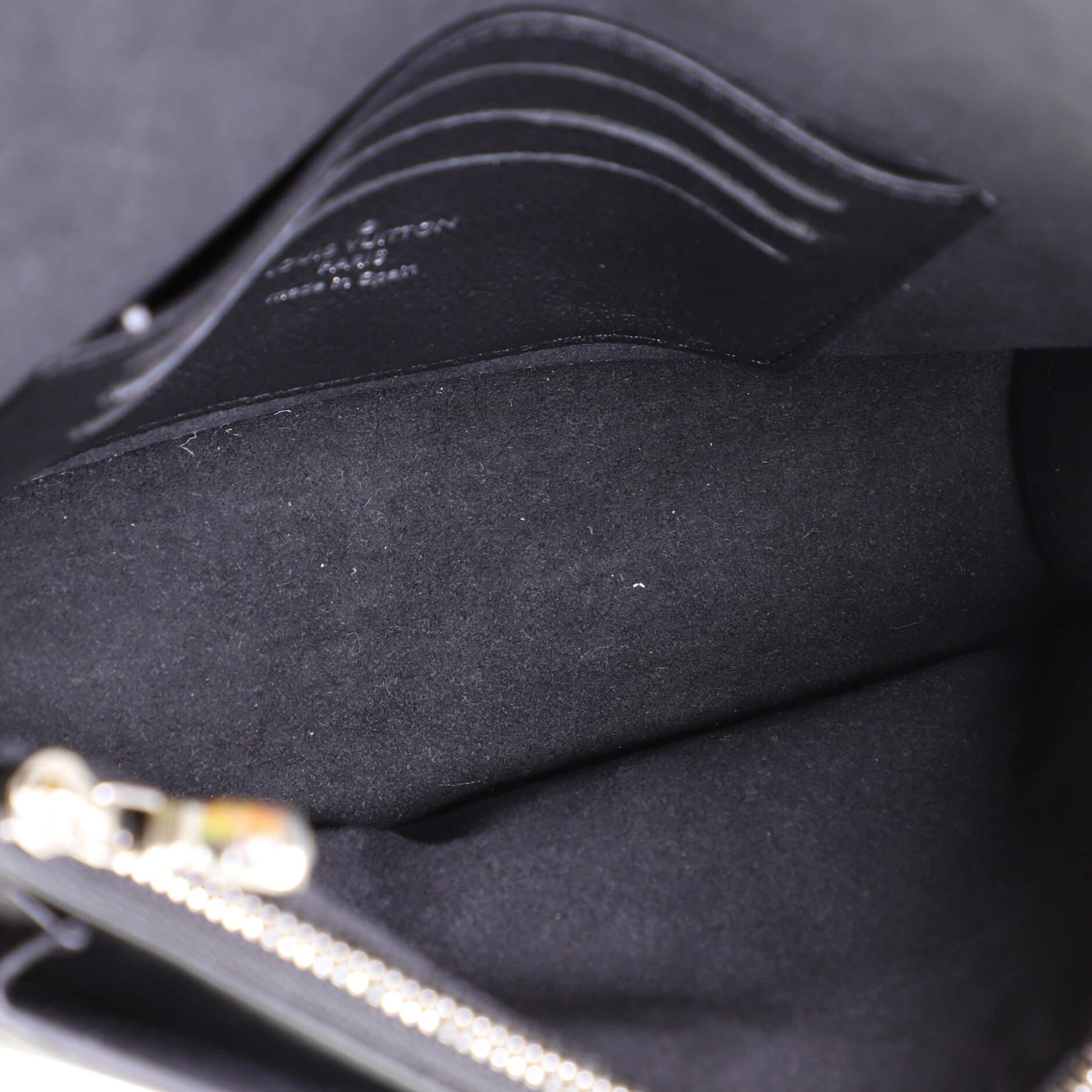 Black Louis Vuitton Mylockme Chain Pochette Leather
