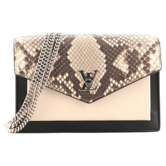 Louis Vuitton Mylockme Chain Pochette Leather with Python