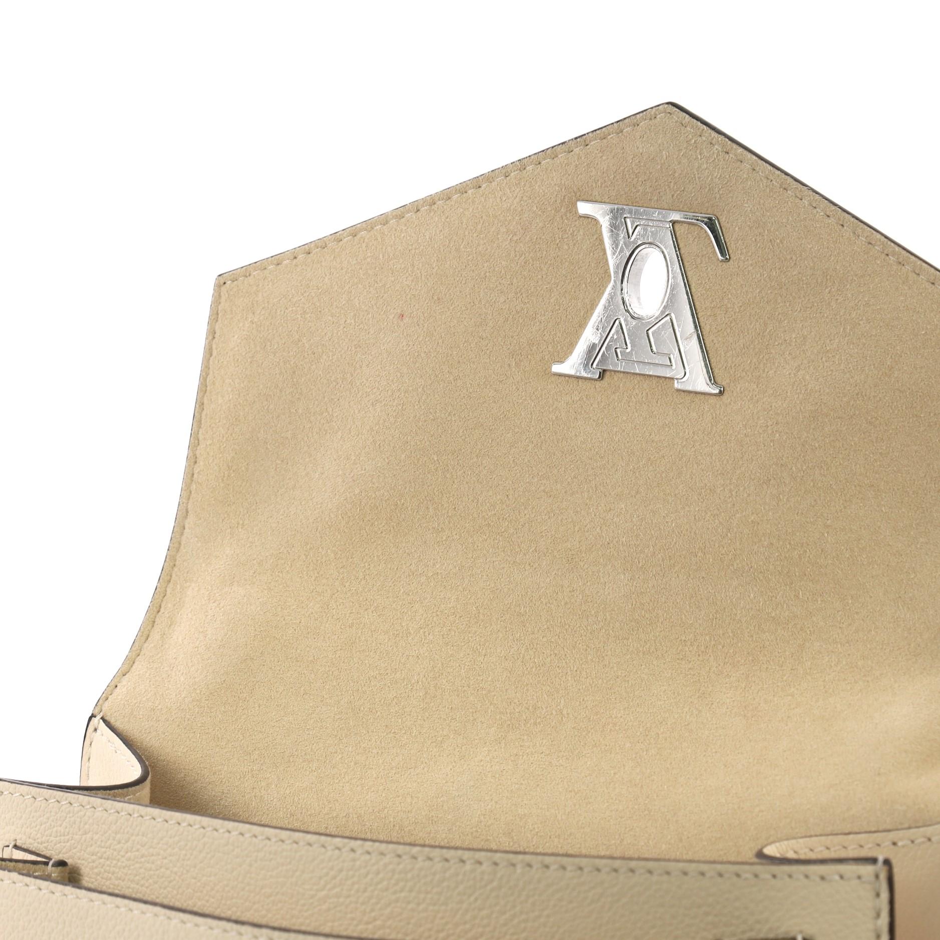 Louis Vuitton Mylockme Handbag Flower Embellished Leather BB 1