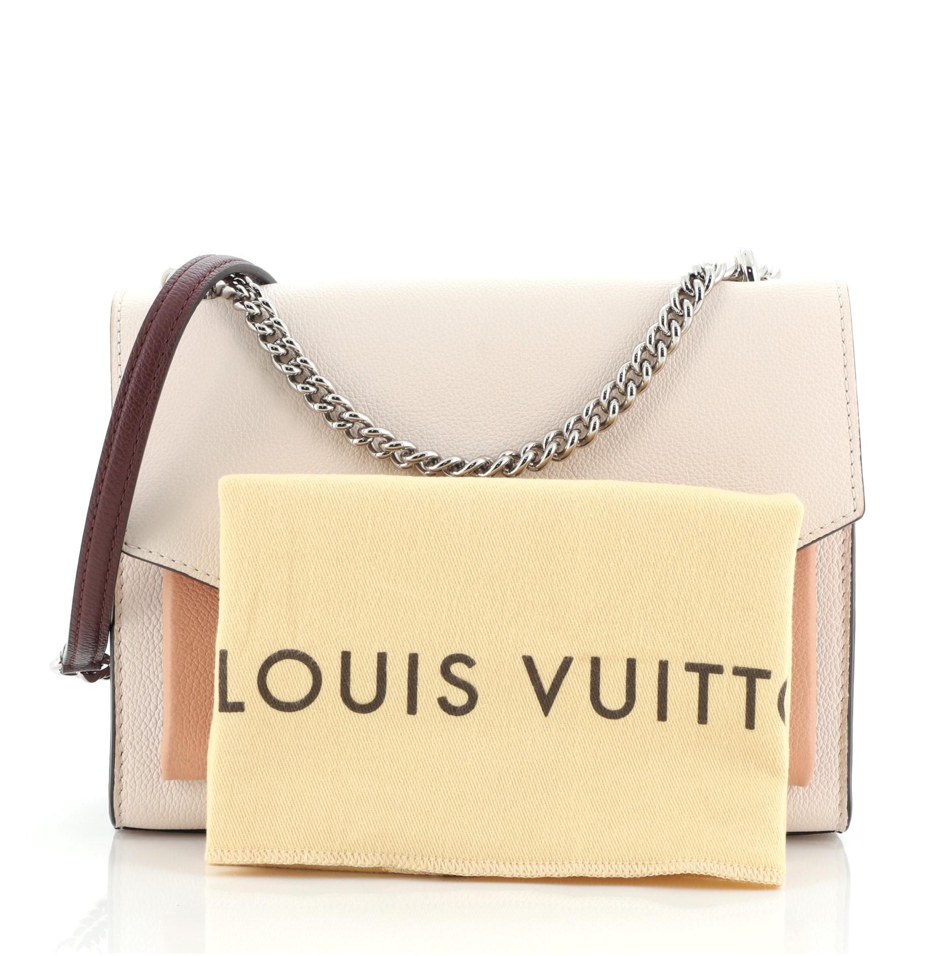 Louis Vuitton Tricolor Grained CalfSkin Leather MyLockMe Chain Bag