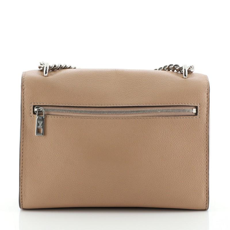 Brown Louis Vuitton Mylockme Handbag Leather BB