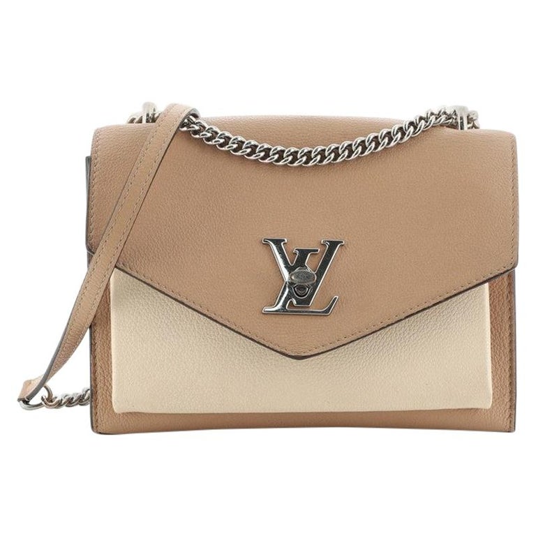 Mylockme BB Leather Beige 2-Way Chain Bag in 2023